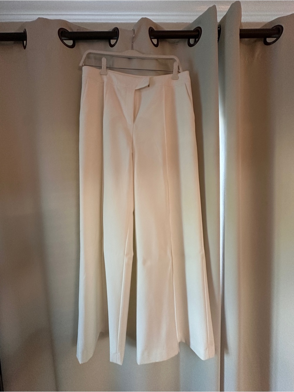 Vintage Victoria's Secret Cream Wide-Leg Trousers